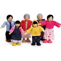 Hape Happy Family Puppenfamilie Asiatisch, E3502