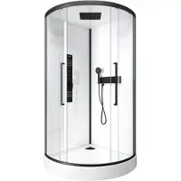 Marwell Komplettdusche "White Round" inkl. Armaturen