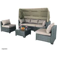HTI Outdoor Sofa Eleni Grau/Beige