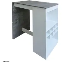 HTI Küchenbar Lisa Beton Weiss