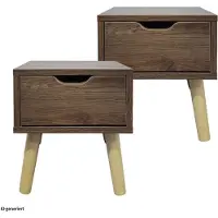 HTI Nachttisch 1 Schublade 2er-Set Thekla Eiche