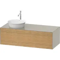 Duravit Waschtischunterschrank White Tulip 130x55cm, 1 AZ, 1 Pl, B l, E Nat tau m