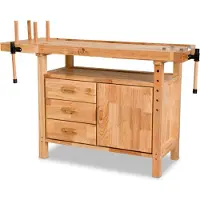 BAMATO Hobelbank WORK-1380 aus Massivholz