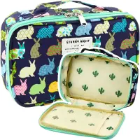 Lean LeanToys Federmäppchen/Schul-Organizer/Kosmetiktasche, Marineblau, 22,5cm