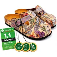 Goby Clogs Schuhe für Damen – Handgefertigte - Mädchen- und Damenschuhe für den Alltag - Farbiger Druck - Bequem & Langlebig - EVA-Sohle – Niedliche Eulen