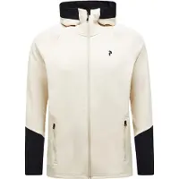 Peak Performance - Rider Essentials Zip Hood - Fleecejacke Gr L beige/weiß