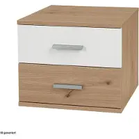 HTI Nachtschrank Nina mit zwei Schubladen
