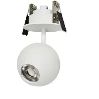 Beneito Faure Bora LED-Einbaustrahler 8,5 W 36° 3000 K Mattweiß - Hocheffizienter, kugelförmiger, verstellbarer Strahler -