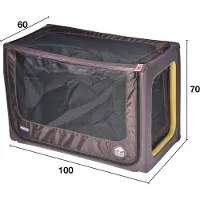TAMI aufblasbare Hundebox BACKSEAT - Größe L - faltbar - Brandneu