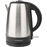 Melissa 16130310 - Wasserkocher mit 1,7 Litern Fassungsvermögen und 2200 Watt Leistung - Trockengehschutz und Abschaltautomatik - Edelstahl