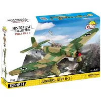 COBI 5748 Historical Collection: Junkers Ju 87 B-2 Stuka Bausatz - 525 Teile, 1:32 Maßstab, mit Ausstellungsständer &amp; 2 Figuren