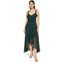 Vera Mont Abendkleid "Damen mit Volant" Ohne Tasche Wickel-Design