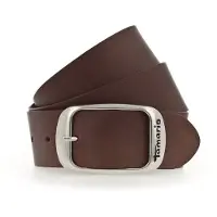 Tamaris Ledergürtel "Carmen Silver", Damen, Gr. 105, braun, Rindsleder, unifarben, Gürtel Ledergürtel, aus Rindsleder, mit Doppelschließe, 4 cm breit, Topseller