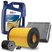 BESTPRICE Inspektionspaket Filtersatz SET A + 5L ÖL [Hersteller-Nr. 40003836] für Ford