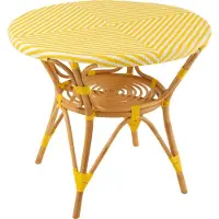 Jline Gartentisch aus Rattan und Bambusgeflecht