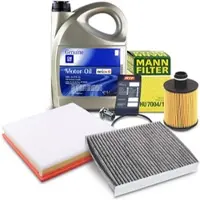 BESTPRICE Inspektionspaket A + 5l 0W-20 Motoröl [Hersteller-Nr. 40279500] für Vauxhall, Opel
