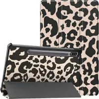 IMoshion Design Trifold Klaphülle für das Samsung Galaxy Tab S9 11.0 Zoll / S10 Lite / S10 FE / S9 FE 10.9 Zoll - Leopard