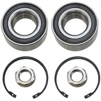 BESTPRICE 2x Radlager Vorderachse [Hersteller-Nr. 10662918] für Citroën, Ds, Peugeot, Vauxhall, Opel