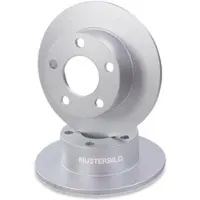 BESTPRICE 2x Bremsscheibe Hinterachse Voll [Hersteller-Nr. 10602978] für Mercedes-Benz, VW