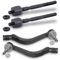 BESTPRICE 2x Spurstange + 2x Spurstangenkopf [Hersteller-Nr. 40361980] für Renault, Dacia