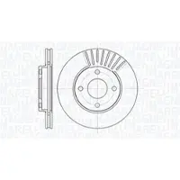MAGNETI MARELLI Bremsscheibe [Hersteller-Nr. 361302040206] für Mazda, Ford