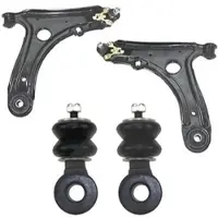 BESTPRICE Satz Querlenker (19mm) + Koppelstangen [Hersteller-Nr. 10661098] für Seat, VW