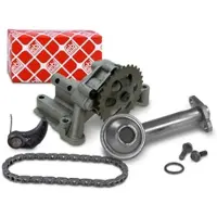 BESTPRICE Ölpumpe + Saugrohr + Kettensatz Ölpumpenantrieb [Hersteller-Nr. 41109402] für VW, Skoda, Seat, Audi