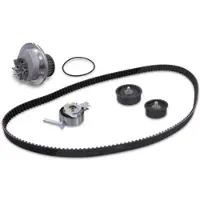 BESTPRICE Zahnriemensatz + Wasserpumpe [Hersteller-Nr. 40004873] für Opel, Vauxhall, Skoda, VW