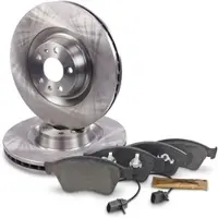 BESTPRICE Bremsscheiben + Bremsbeläge Vorderachse [Hersteller-Nr. 40790148] für VW, Audi