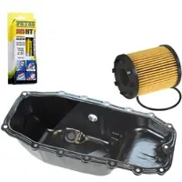BESTPRICE Ölwanne + Filter + Dichtung [Hersteller-Nr. 10790166] für Opel