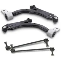 BESTPRICE 2x Querlenker + 2x Koppelstangen vorne [Hersteller-Nr. 40379041] für Ford, Mazda