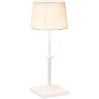 Zafferano Poldina Classic LED Touch Dimmer Wiederaufladbare Tischleuchte - Elegantes Design Kabellos Bronze