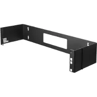 StarTech.com .com 2 HE 19" Patchpanel Halteung mit Scharnier zur Wandmontage, Wandmontiertes Regal, 2U, 10 kg, 1,2 kg, Schwarz