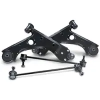 BESTPRICE 2x Querlenker + 2x Koppelstange vorne [Hersteller-Nr. 41486266] für Opel, Vauxhall