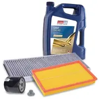 BESTPRICE Inspektionspaket Filtersatz SET A + 5L ÖL [Hersteller-Nr. 40004031] für Opel