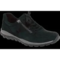 Gabor ROLLINGSOFT Damenschuhe - sportliche Schnür- Halbschuhe schwarz