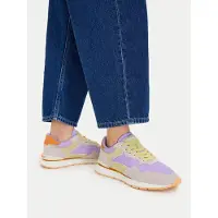 HOFF für Damen. 12602409 City Dopamine Lederschuhe flieder (40), Wohnung, 1 bis 3 cm, Schnürsenkel, Lässig
