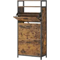 Vasagle Schuhschrank schmal, Schuhregal, Schuhkipper LBSB35101B01