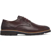 Pikolinos für Herren. M7D-4289 Dunkelbraune Alarcon-Lederschuhe (40), Wohnung, Schnürsenkel, Lässig