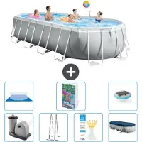 Intex Prism Frame Pool Oval - 610x305x122 cm - 6-teilig S596