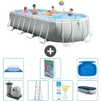 Intex Prism Frame Pool Oval - 610x305x122 cm - 6-teilig S662