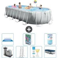 Intex Prism Frame Pool Oval - 610x305x122 cm - 6-teilig S594