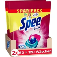 Spee Waschmittel Power Caps Color 4+1, Caps, extra Strahlkraft, 1,44kg, Waschladungen 120