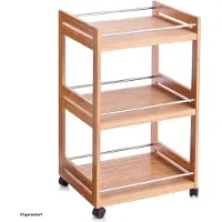 Zeller Badrollwagen Bamboo