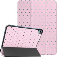 IMoshion Design Trifold Klaphülle für das Apple iPad 11 (2025) 11 Zoll A16 / iPad 10 (2022) 10.9 Zoll - Happy Dots