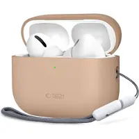 Tech-Protect Silikonhülle kompatibel mit AirPods Pro 3 Beige