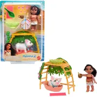 Mattel Disney Moana 2 Simea & Pua Badespielzeug Spielset mit Puppe