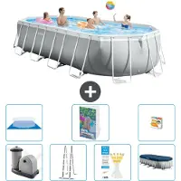 Intex Prism Frame Pool Oval - 610x305x122 cm - 6-teilig S568