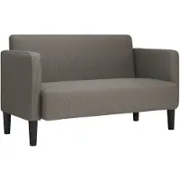 vidaXL Zweisitzer-Sofa Hellgrau 109 cm Cordstoff