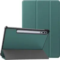 IMoshion Trifold Klapphülle für das Samsung Galaxy Tab S10 Ultra / Tab S9 Ultra - Dunkelgrün